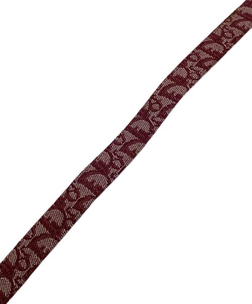 Christian Dior（クリスチャン ディオール）Christian Dior (クリスチャン ディオール) CDバックルベルト レッド サイズ:80の古着・服飾アイテム