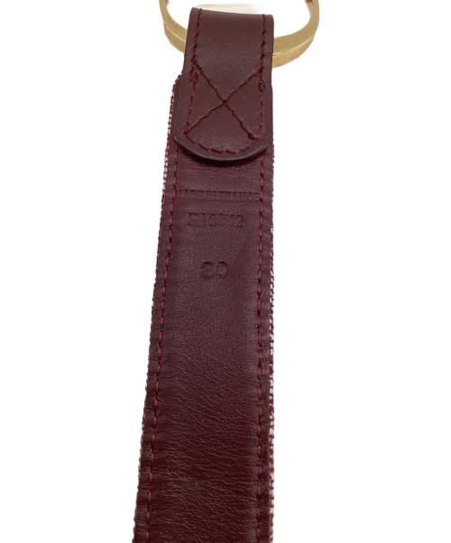 Christian Dior（クリスチャン ディオール）Christian Dior (クリスチャン ディオール) CDバックルベルト レッド サイズ:80の古着・服飾アイテム