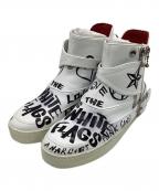 WHITE FLAG'Sホワイトフラッグス）の古着「SO-Philip Rockstar Hand Painted スニーカー」｜ホワイト