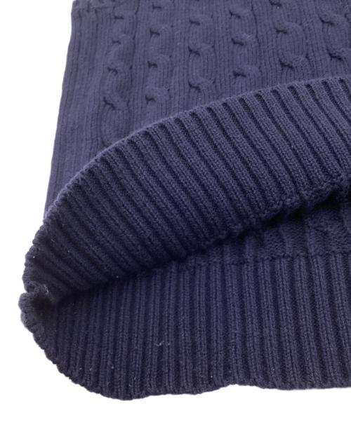 POLO RALPH LAUREN（ポロ・ラルフローレン）POLO RALPH LAUREN (ポロ・ラルフローレン) コットン ケーブルニットベスト ネイビー サイズ:M10-12の古着・服飾アイテム
