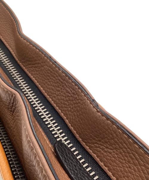 COACH（コーチ）COACH (コーチ) トンプソン クロスボディ シグネチャー ジャカード ウィズ ヴァーシティ ストライプ ブラウンの古着・服飾アイテム