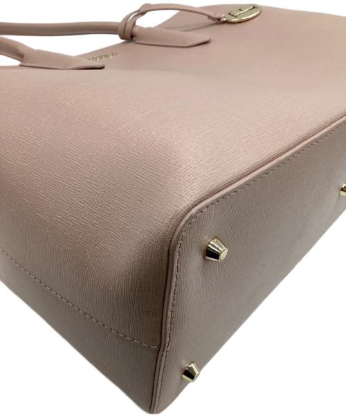 FURLA（フルラ）FURLA (フルラ) レザートートバッグ ピンクの古着・服飾アイテム