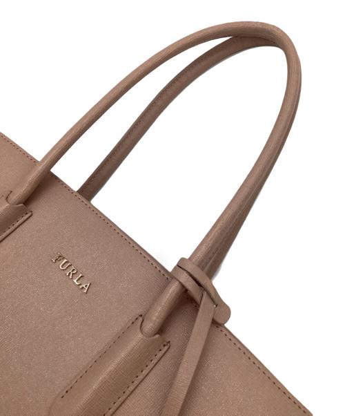 FURLA（フルラ）FURLA (フルラ) レザートートバッグ ピンクの古着・服飾アイテム
