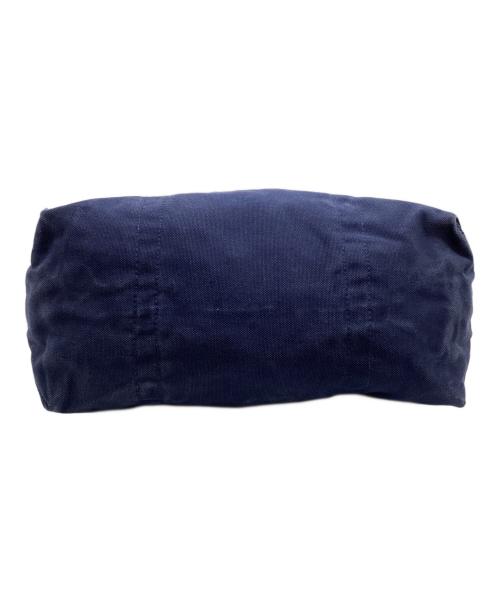 POLO RALPH LAUREN（ポロ・ラルフローレン）POLO RALPH LAUREN (ポロ・ラルフローレン) キャンバストートバッグ アイボリー×ネイビーの古着・服飾アイテム