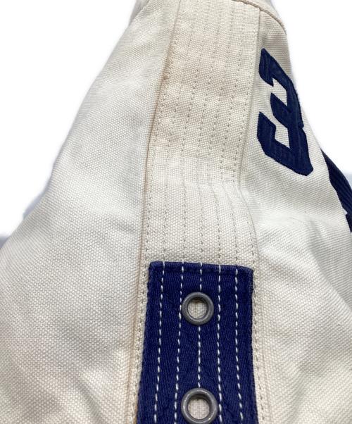 POLO RALPH LAUREN（ポロ・ラルフローレン）POLO RALPH LAUREN (ポロ・ラルフローレン) キャンバストートバッグ アイボリー×ネイビーの古着・服飾アイテム