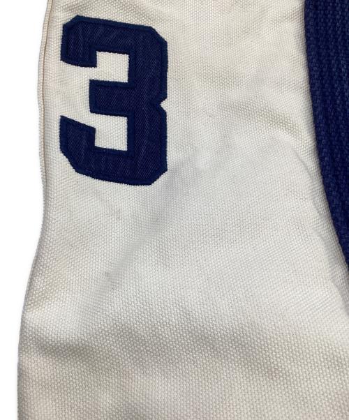 POLO RALPH LAUREN（ポロ・ラルフローレン）POLO RALPH LAUREN (ポロ・ラルフローレン) キャンバストートバッグ アイボリー×ネイビーの古着・服飾アイテム