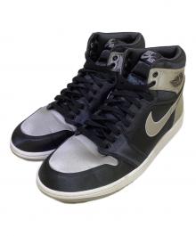 NIKE（ナイキ）の古着「スニーカー　NIKE W AIR JORDAN 1 RETRO HIGH OG」｜グレー×ブラック