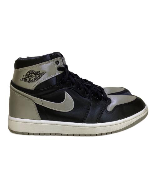 NIKE（ナイキ）NIKE (ナイキ) スニーカー　NIKE W AIR JORDAN 1 RETRO HIGH OG グレー×ブラック サイズ:28cmの古着・服飾アイテム