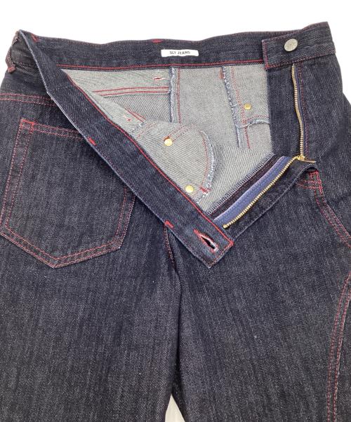 SLY JEANS（スライ ジーンズ）SLY JEANS (スライ ジーンズ) BACK TO FRONT DENIM パンツ インディゴ サイズ:2の古着・服飾アイテム