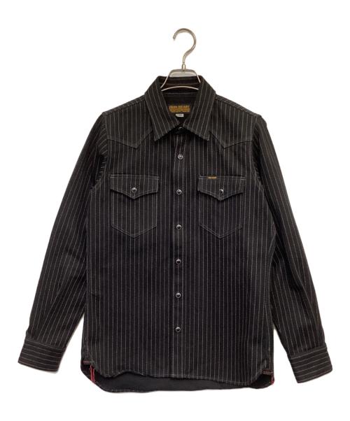 IRON HEART（アイアンハート）IRON HEART (アイアンハート) 12oz ウォバッシュ ウエスタンシャツ ブラック サイズ:XSの古着・服飾アイテム