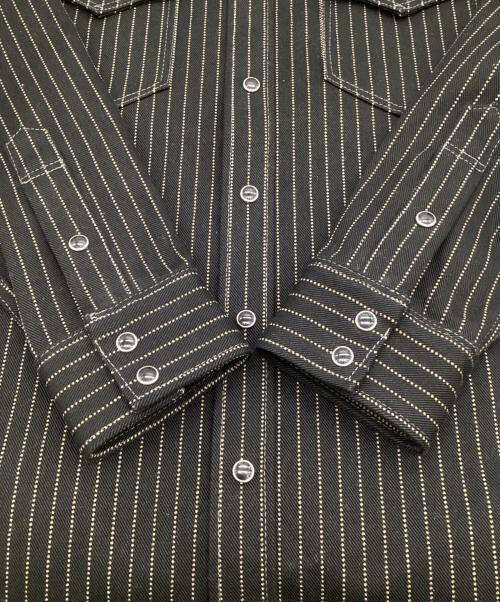 IRON HEART（アイアンハート）IRON HEART (アイアンハート) 12oz ウォバッシュ ウエスタンシャツ ブラック サイズ:XSの古着・服飾アイテム