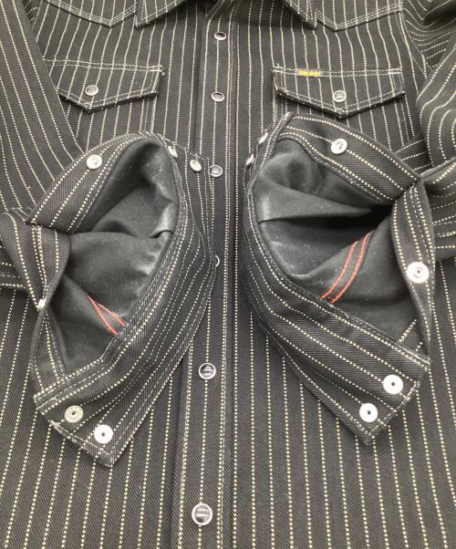 IRON HEART（アイアンハート）IRON HEART (アイアンハート) 12oz ウォバッシュ ウエスタンシャツ ブラック サイズ:XSの古着・服飾アイテム