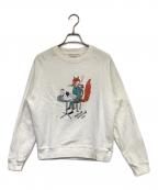 maison kitsuneメゾンキツネ）の古着「OLY コーヒーフォックス ビンテージ スウェットシャツ」｜ホワイト