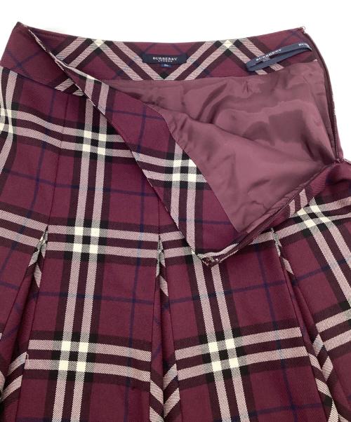 BURBERRY LONDON（バーバリーロンドン）BURBERRY LONDON (バーバリーロンドン) チェックスカート パープル サイズ:36の古着・服飾アイテム