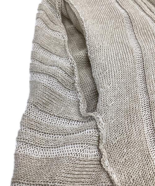 Yohji Yamamoto pour homme（ヨウジヤマモト プールオム）Yohji Yamamoto pour homme (ヨウジヤマモト プールオム) オーバーサイズ サマーニット セーター ベージュ サイズ:3の古着・服飾アイテム