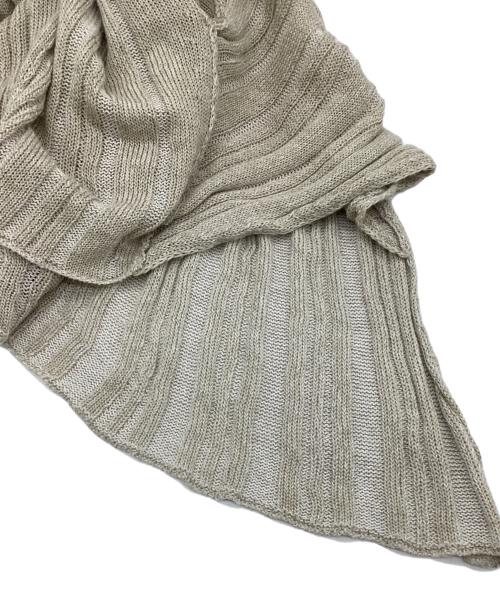 Yohji Yamamoto pour homme（ヨウジヤマモト プールオム）Yohji Yamamoto pour homme (ヨウジヤマモト プールオム) オーバーサイズ サマーニット セーター ベージュ サイズ:3の古着・服飾アイテム