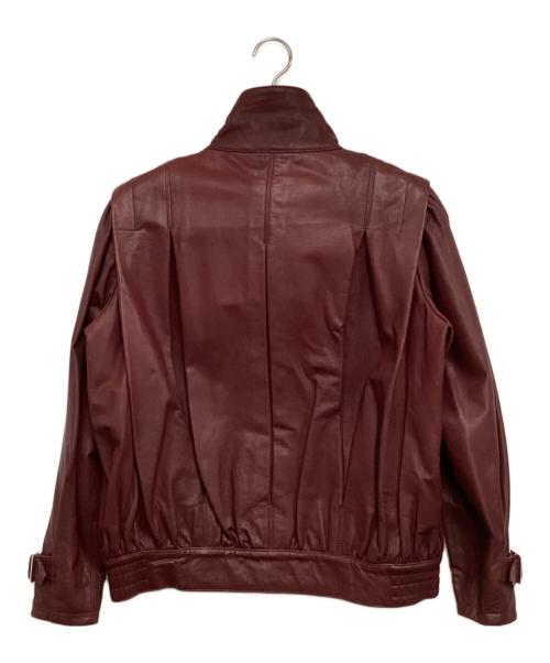 FRAY ID（フレイ アイディー）FRAY ID (フレイ アイディー) ラムレザージャケット レッド サイズ:ＦＲＥＥ　の古着・服飾アイテム