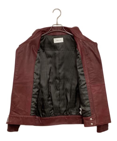 FRAY ID（フレイ アイディー）FRAY ID (フレイ アイディー) ラムレザージャケット レッド サイズ:ＦＲＥＥ　の古着・服飾アイテム