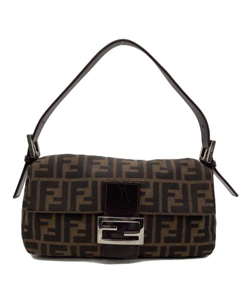 FENDI（フェンディ）FENDI (フェンディ) ズッカ マンマバケット ブラック×ブラウンの古着・服飾アイテム