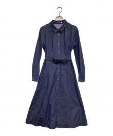 BLUE LABEL CRESTBRIDGE（ブルーレーベルクレストブリッジ）の古着「スラブシャンブレーデニムドレス」｜インディゴ