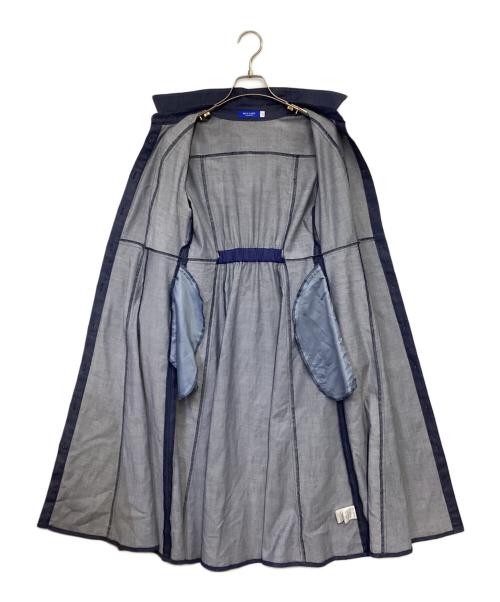 BLUE LABEL CRESTBRIDGE（ブルーレーベルクレストブリッジ）BLUE LABEL CRESTBRIDGE (ブルーレーベルクレストブリッジ) スラブシャンブレーデニムドレス インディゴ サイズ:36の古着・服飾アイテム