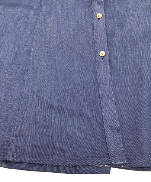 BLUE LABEL CRESTBRIDGE（ブルーレーベルクレストブリッジ）BLUE LABEL CRESTBRIDGE (ブルーレーベルクレストブリッジ) スラブシャンブレーデニムドレス インディゴ サイズ:36の古着・服飾アイテム