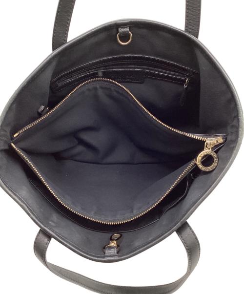 BVLGARI（ブルガリ）BVLGARI (ブルガリ) S.Bulgari トートバッグ ブラックの古着・服飾アイテム