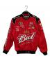 NASCAR by JH Design（ナスカーバイジェイエイチデザイン）の古着「Bud レーシングジャケット」｜レッド×ブラック