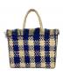MARNI (マルニ) IRACA PALM BIG BAG（イラカ パーム ビッグ バッグ） アイボリー×ブルー：25000円