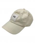 Y-3ワイスリー）の古着「Y-3 SQUARE LABEL CAP（ワイスリー スクエア レーベル ロゴ キャップ）」｜ホワイト