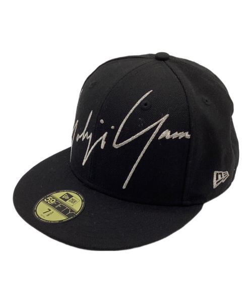 New Era（ニューエラ）New Era (ニューエラ) Yohji Yamamoto pour homme (ヨウジヤマモト プールオム) 59FIFTY（フィフティーナイン フィフティー）キャップ ブラック サイズ:７ 3/8の古着・服飾アイテム