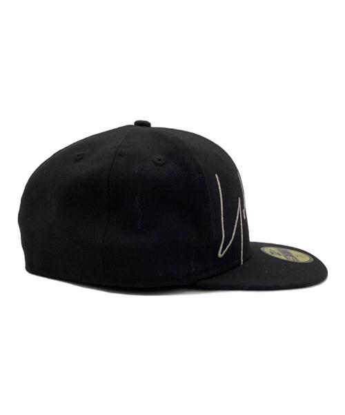 New Era（ニューエラ）New Era (ニューエラ) Yohji Yamamoto pour homme (ヨウジヤマモト プールオム) 59FIFTY（フィフティーナイン フィフティー）キャップ ブラック サイズ:７ 3/8の古着・服飾アイテム
