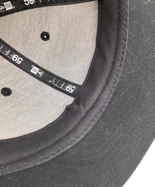 New Era（ニューエラ）New Era (ニューエラ) Yohji Yamamoto pour homme (ヨウジヤマモト プールオム) 59FIFTY（フィフティーナイン フィフティー）キャップ ブラック サイズ:７ 3/8の古着・服飾アイテム
