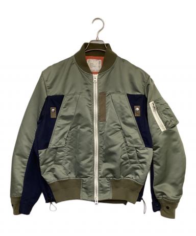 sacai サカイ 22ss Nylon Twill Mix Jacket 中古・古着通販】sacai (サカイ) Nylon Twill Mix Blouson（ナイロン
