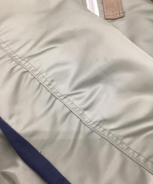 sacai（サカイ）sacai (サカイ) Nylon Twill Mix Blouson（ナイロン ツイル ミックス ブルゾン） オリーブ サイズ:2の古着・服飾アイテム
