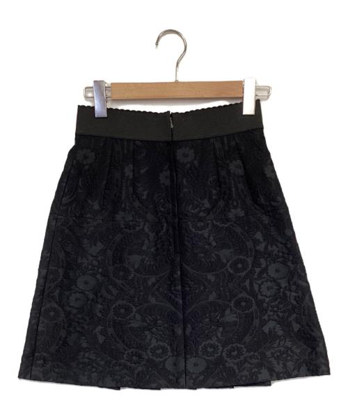 DOLCE & GABBANA（ドルチェ＆ガッバーナ）DOLCE & GABBANA (ドルチェ＆ガッバーナ) ジャガードスカート ブラック サイズ:38の古着・服飾アイテム