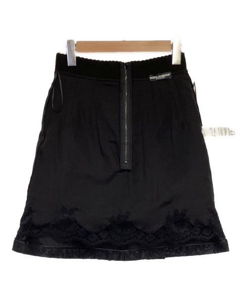 DOLCE & GABBANA（ドルチェ＆ガッバーナ）DOLCE & GABBANA (ドルチェ＆ガッバーナ) ジャガードスカート ブラック サイズ:38の古着・服飾アイテム