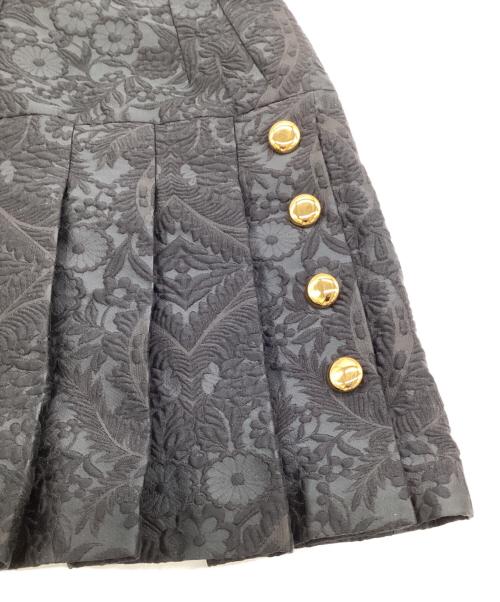 DOLCE & GABBANA（ドルチェ＆ガッバーナ）DOLCE & GABBANA (ドルチェ＆ガッバーナ) ジャガードスカート ブラック サイズ:38の古着・服飾アイテム