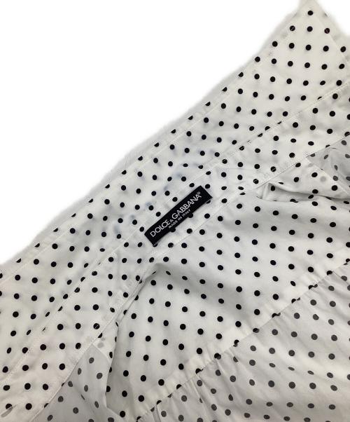 DOLCE & GABBANA（ドルチェ＆ガッバーナ）DOLCE & GABBANA (ドルチェ＆ガッバーナ) 半袖ワンピース ホワイト サイズ:36の古着・服飾アイテム