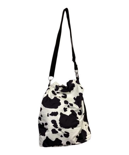 LeSportsac（レスポートサック）LeSportsac (レスポートサック) 巾着ショルダーバッグ ブラック×ホワイトの古着・服飾アイテム