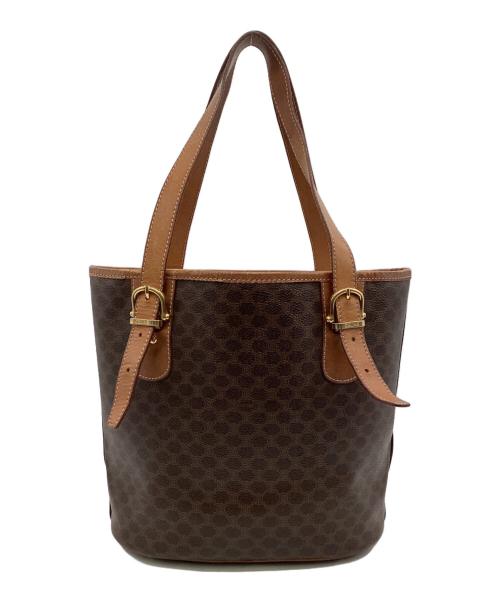 CELINE（セリーヌ）CELINE (セリーヌ) マカダム トートバッグ ブラウンの古着・服飾アイテム
