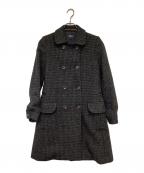 A.P.C.アーペーセー）の古着「Harris Tweed（ハリス ツイード）ダブルステンカラーコート」｜グレー