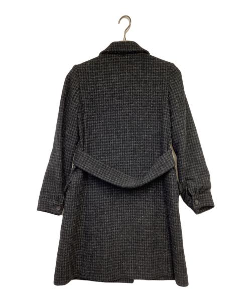 A.P.C.（アーペーセー）A.P.C. (アーペーセー) Harris Tweed（ハリス ツイード）ダブルステンカラーコート グレー サイズ:XSの古着・服飾アイテム