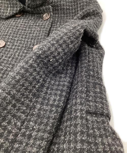 A.P.C.（アーペーセー）A.P.C. (アーペーセー) Harris Tweed（ハリス ツイード）ダブルステンカラーコート グレー サイズ:XSの古着・服飾アイテム
