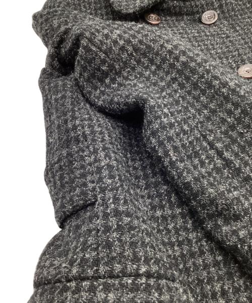 A.P.C.（アーペーセー）A.P.C. (アーペーセー) Harris Tweed（ハリス ツイード）ダブルステンカラーコート グレー サイズ:XSの古着・服飾アイテム