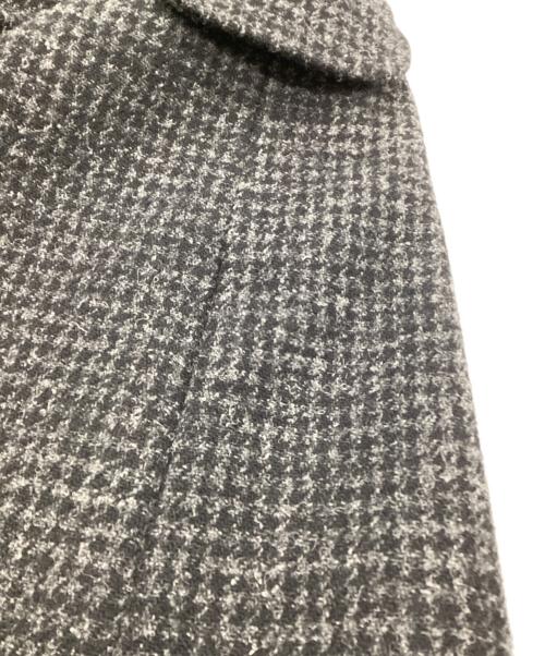 A.P.C.（アーペーセー）A.P.C. (アーペーセー) Harris Tweed（ハリス ツイード）ダブルステンカラーコート グレー サイズ:XSの古着・服飾アイテム