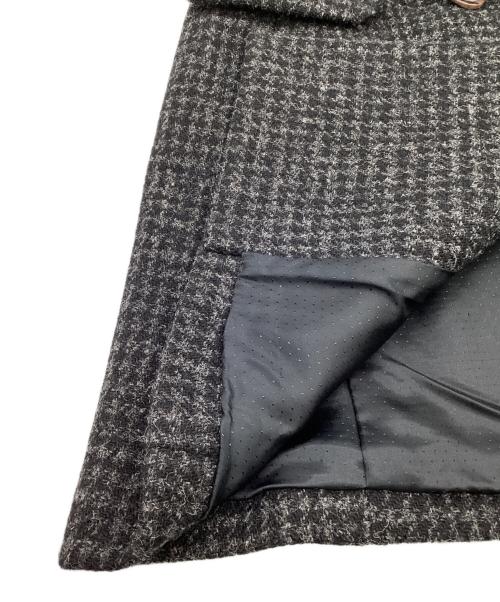 A.P.C.（アーペーセー）A.P.C. (アーペーセー) Harris Tweed（ハリス ツイード）ダブルステンカラーコート グレー サイズ:XSの古着・服飾アイテム