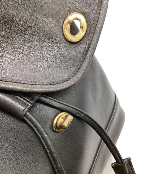 COACH（コーチ）COACH (コーチ) レザーリュック ブラックの古着・服飾アイテム