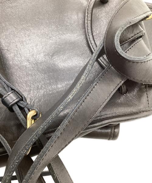 COACH（コーチ）COACH (コーチ) レザーリュック ブラックの古着・服飾アイテム
