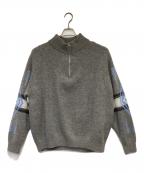 FREDY&GLOSTER×PENDLETONフレディ アンド グロスター×ペンドルトン）の古着「別注プルオーバーハーフジップニット」｜グレー